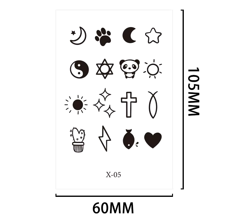 Small Tattoos (Neck/Hand/Chest)
