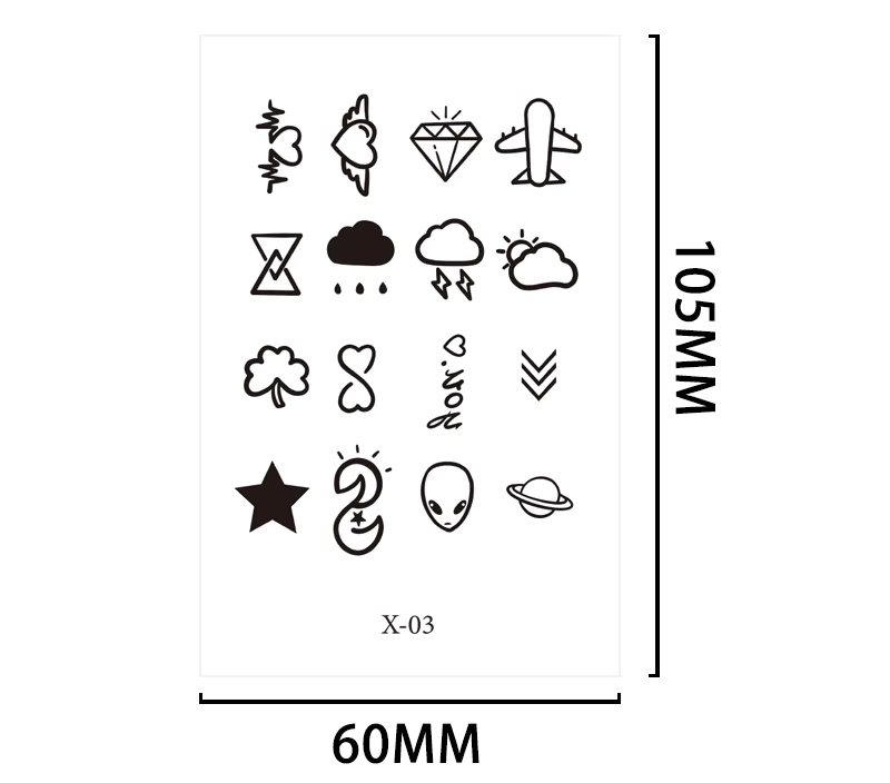 Small Tattoos (Neck/Hand/Chest)